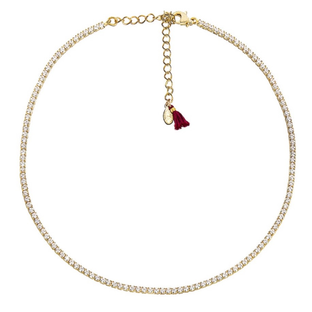 Shashi Diamond Tennis Necklace